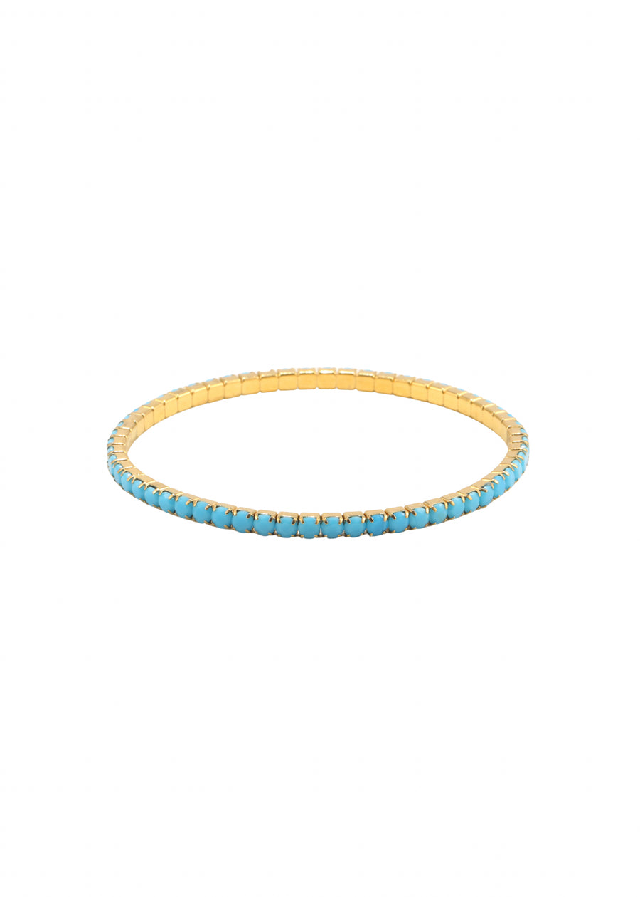 3mm Stretchy Turquoise Tennis Bracelet