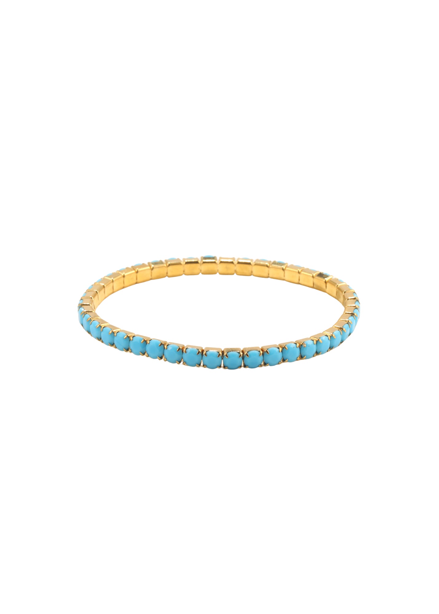 4mm Stretchy Turquoise Tennis Bracelet