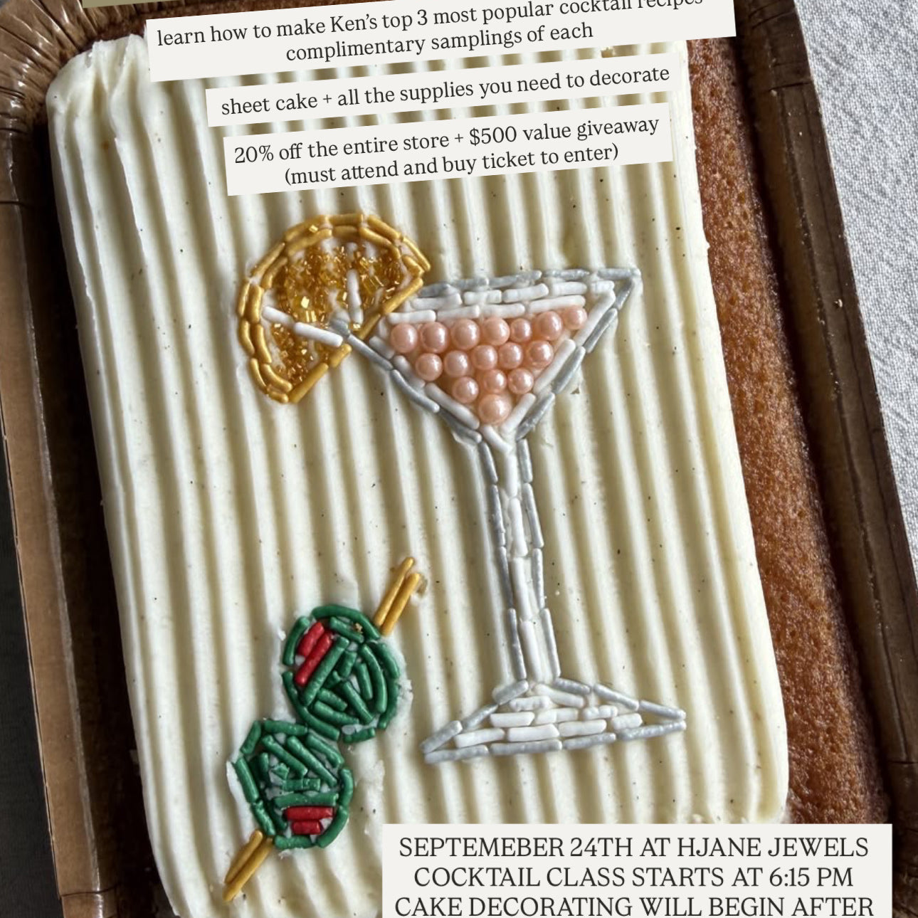 CAKE & COCKTAILS