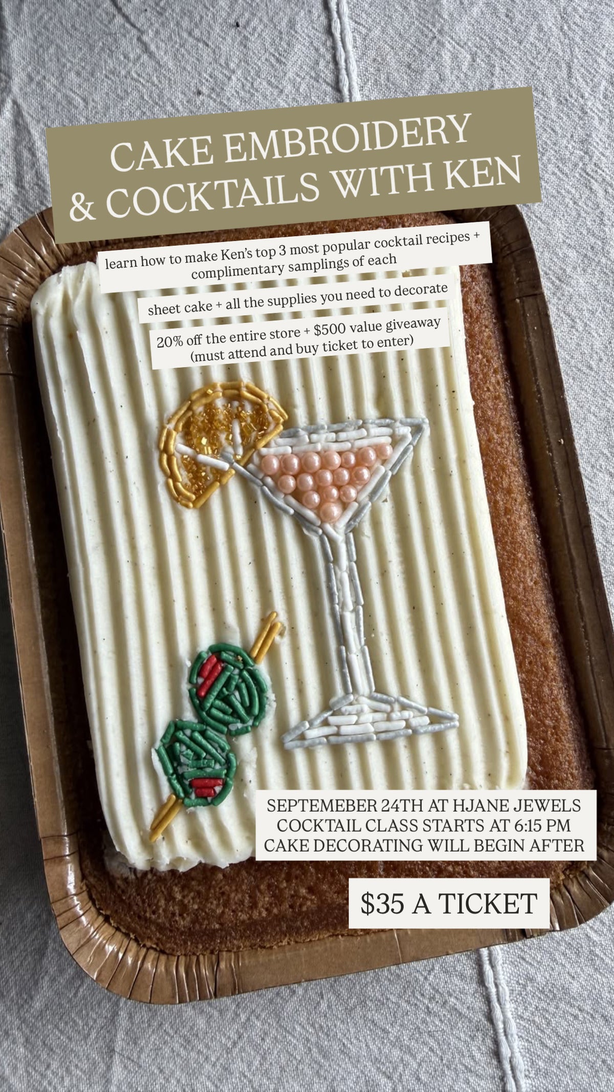 CAKE & COCKTAILS