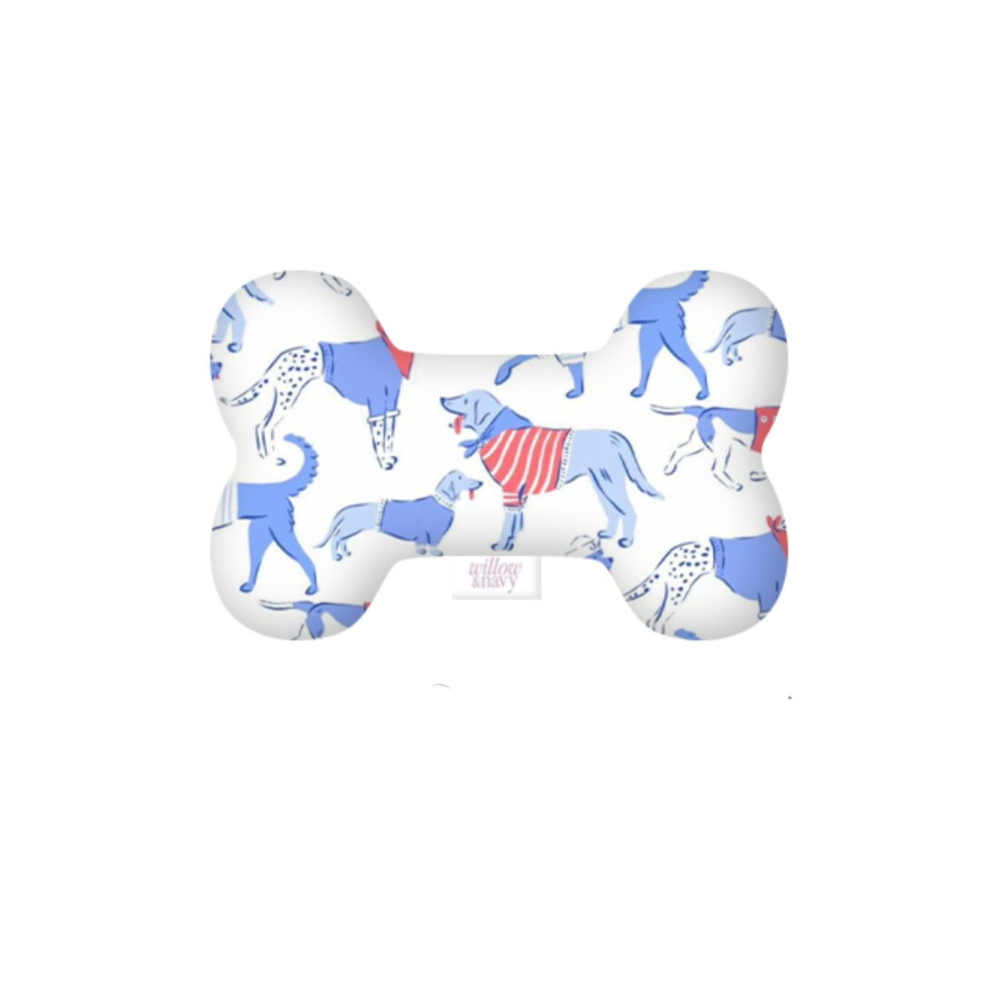 Red White and Blue Dog Plush Toy