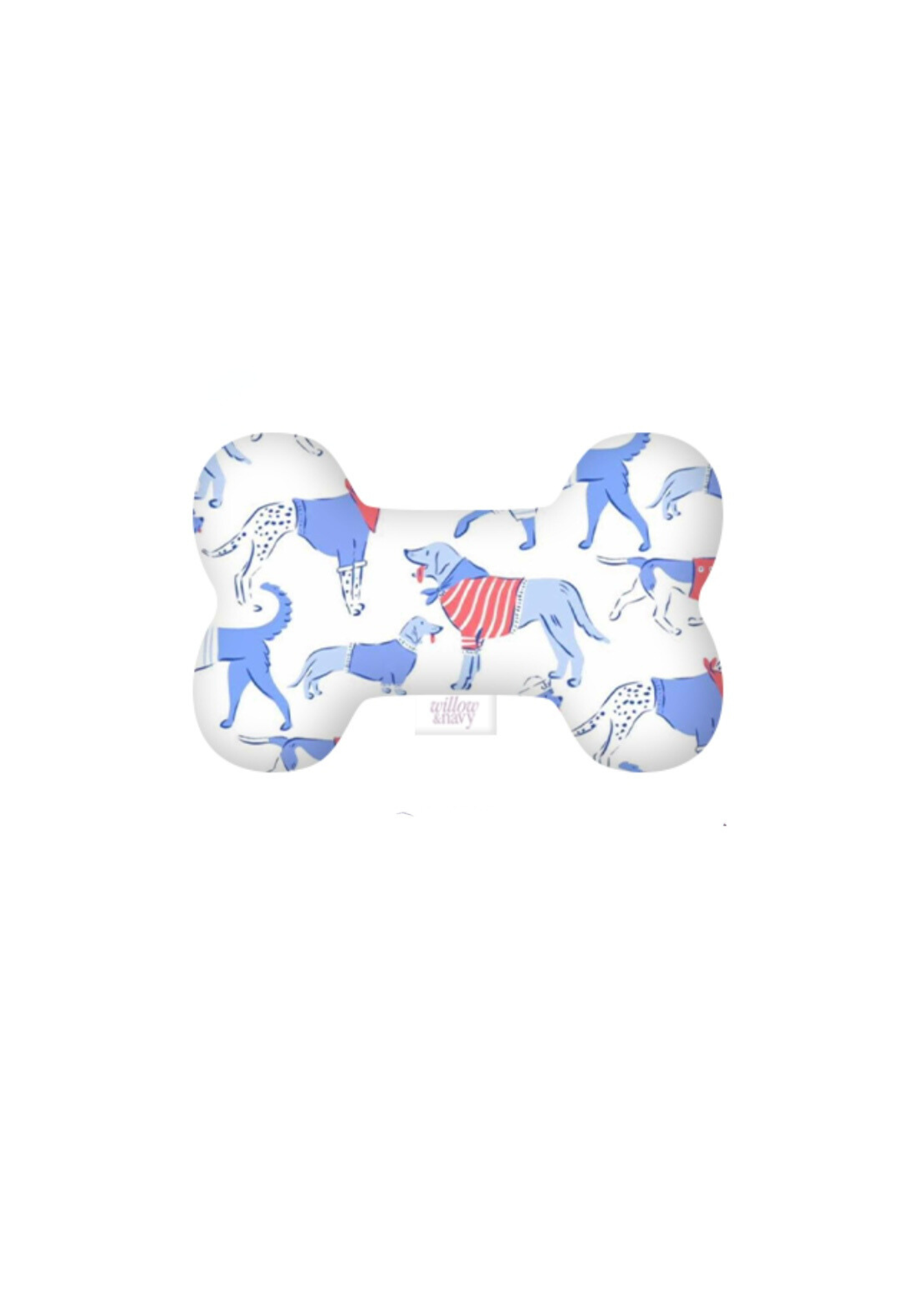 Red White and Blue Dog Plush Toy
