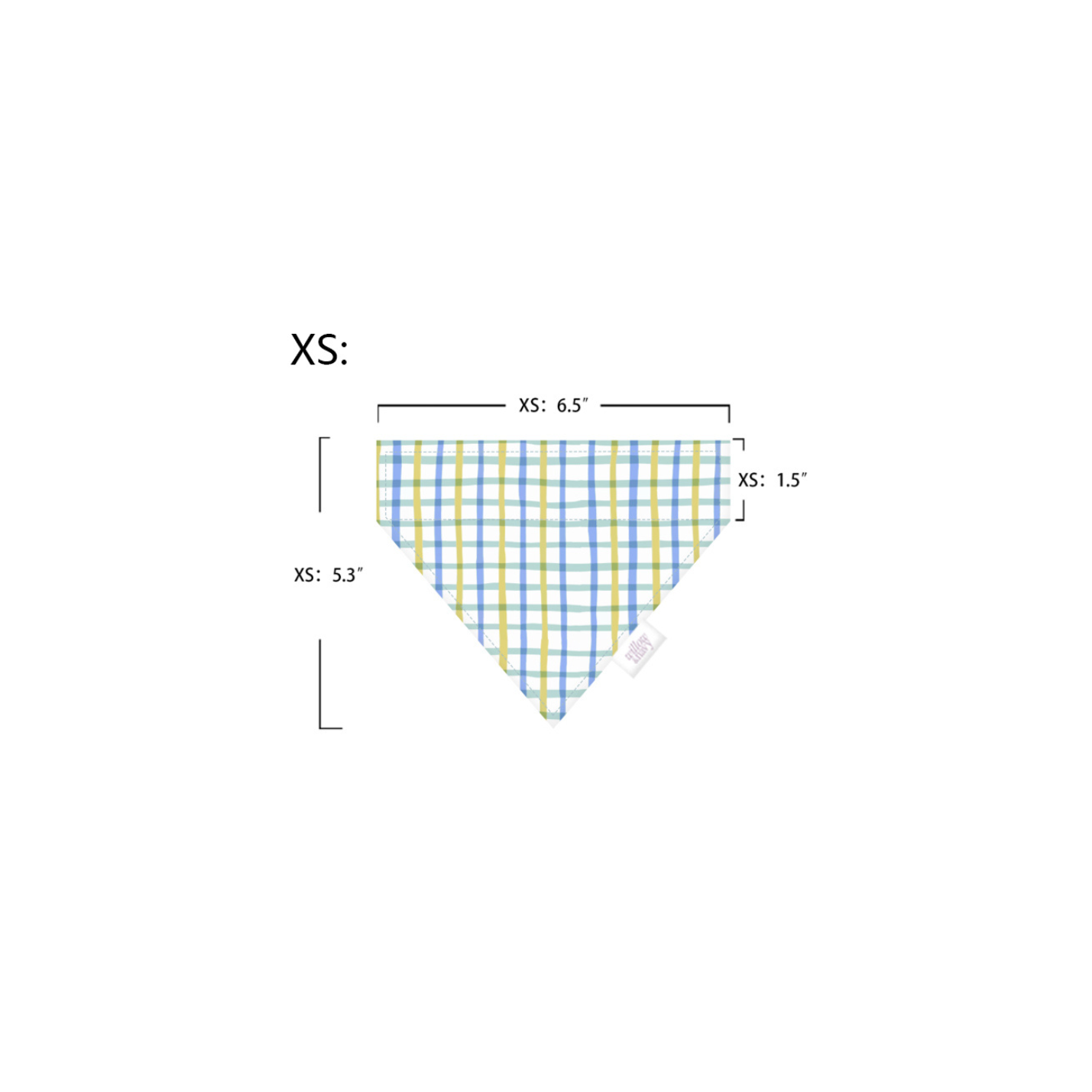 Blue Plaid Bandana