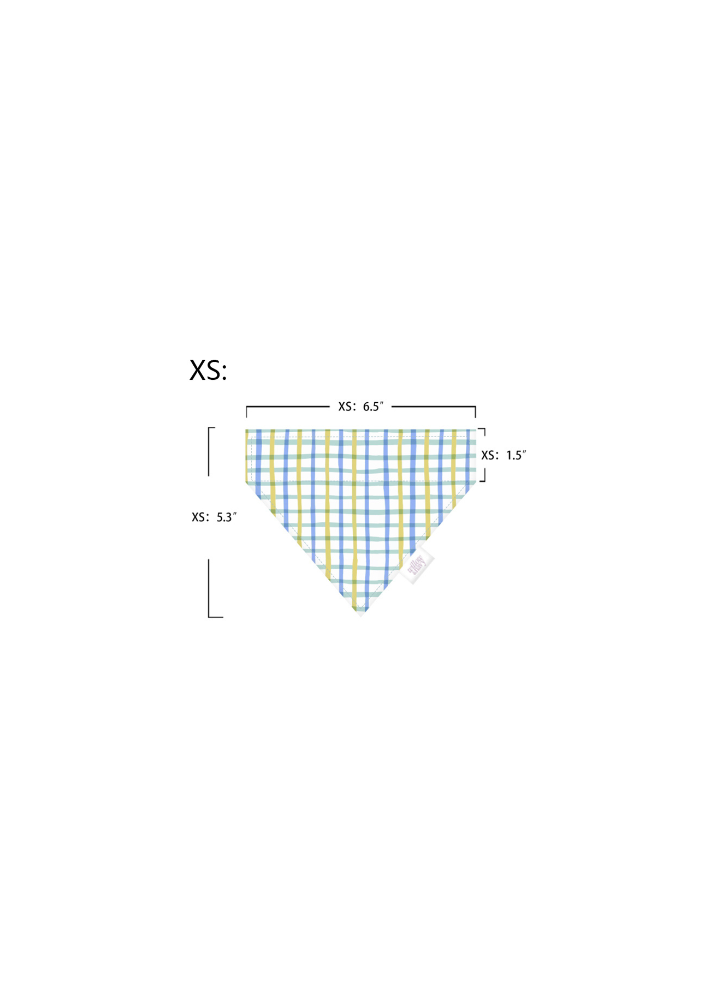 Blue Plaid Bandana