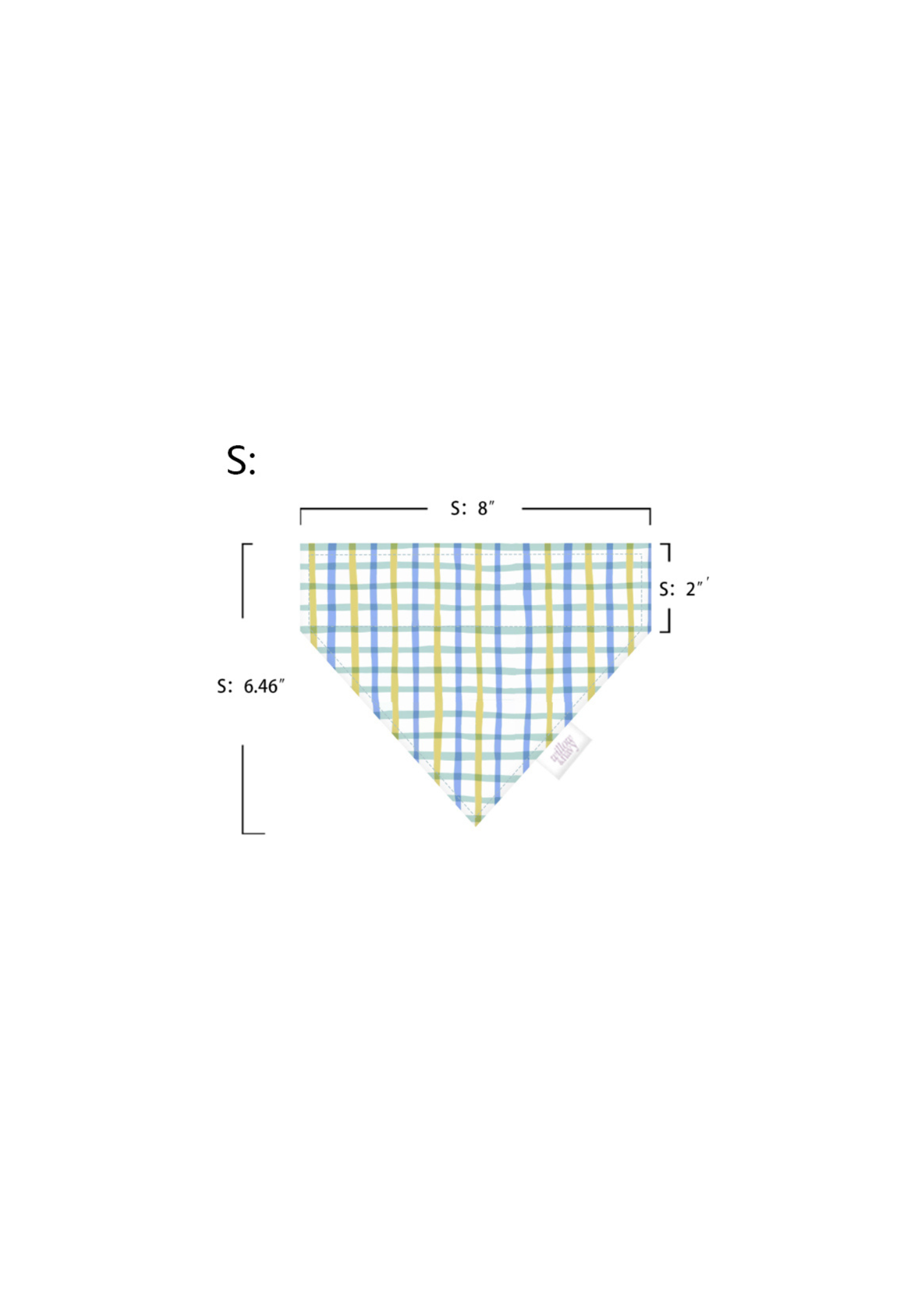 Blue Plaid Bandana