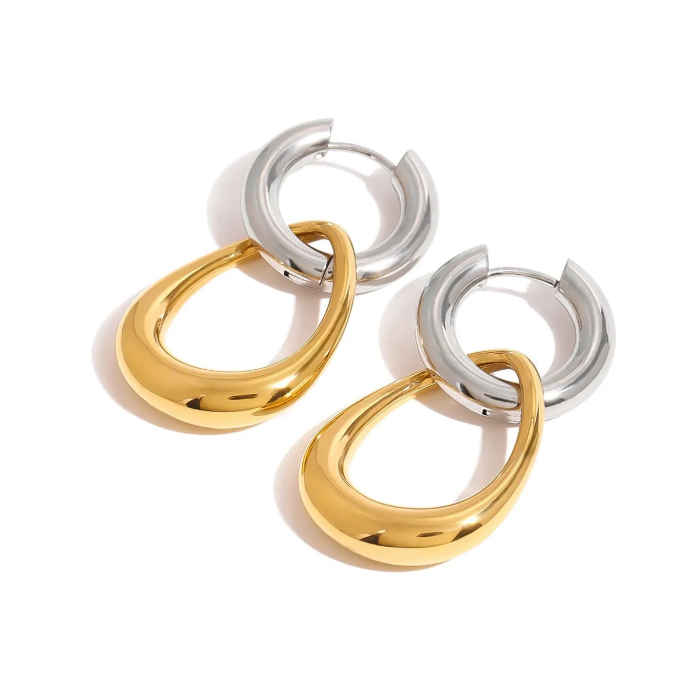 Two Toned Mason Hoops