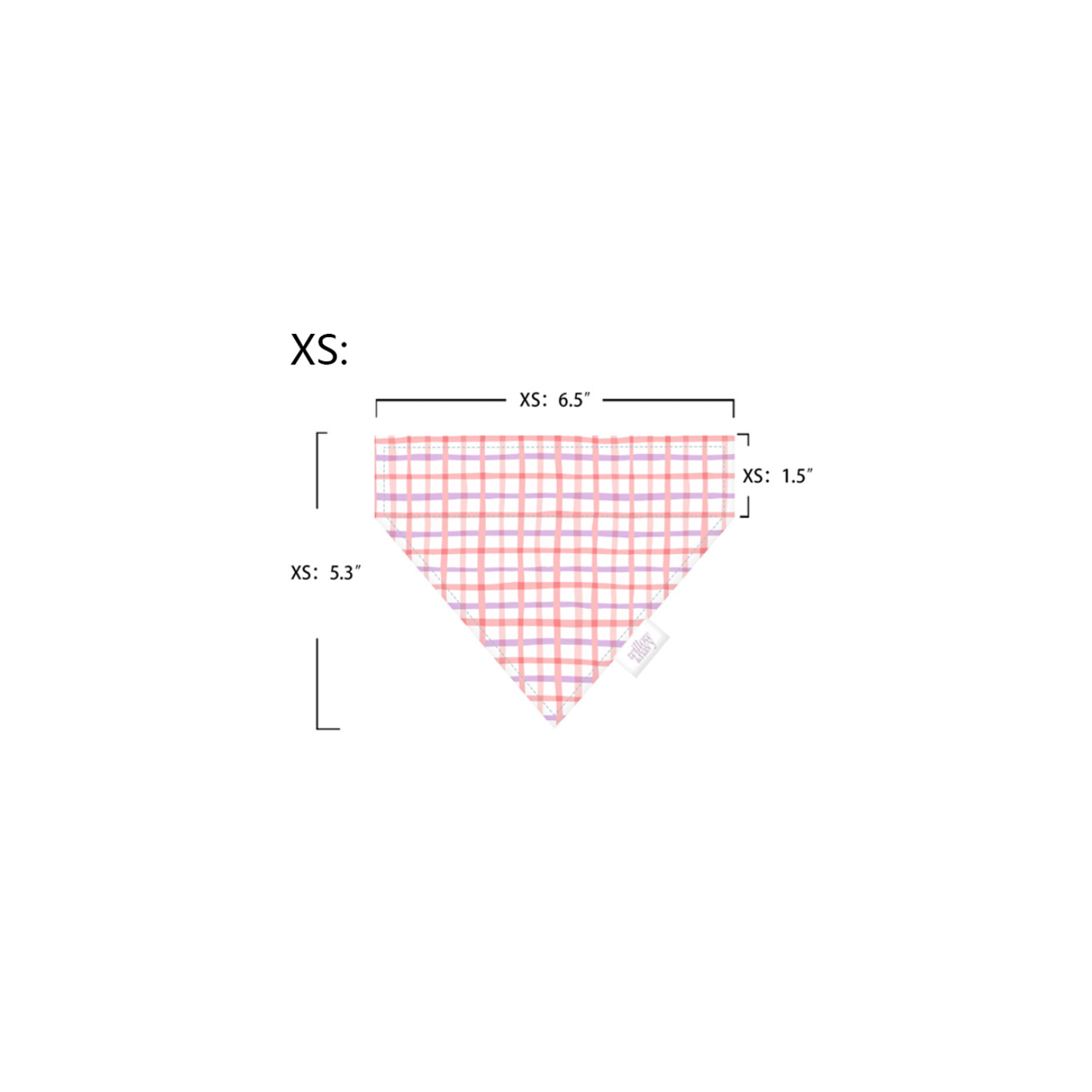 Pink Plaid Bandana
