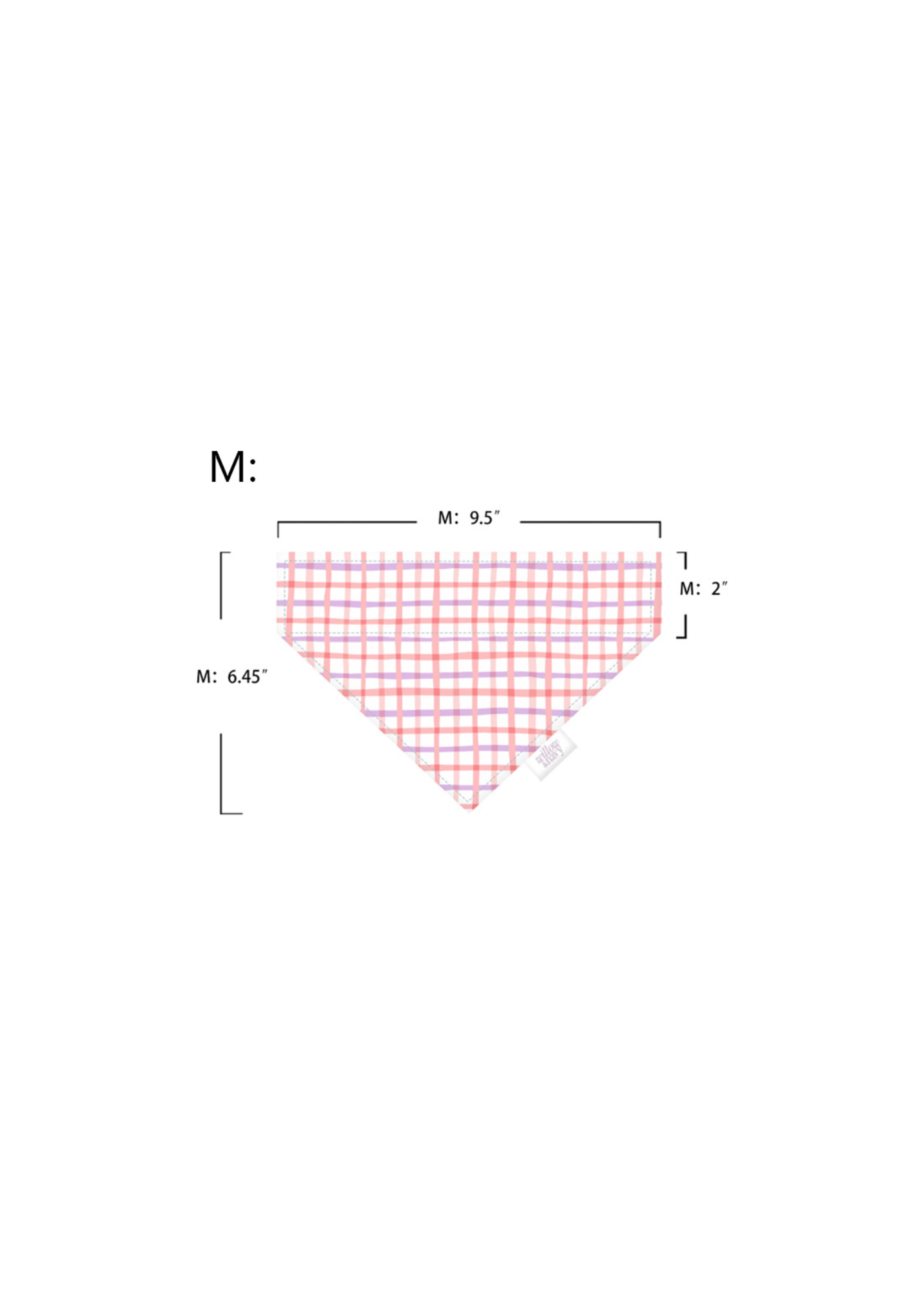Pink Plaid Bandana
