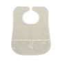 Clean Up Bib - Gingham Pearl Grey