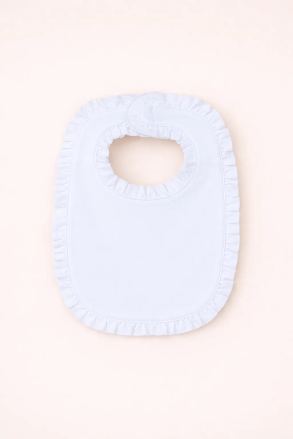 Ruffle White Bib