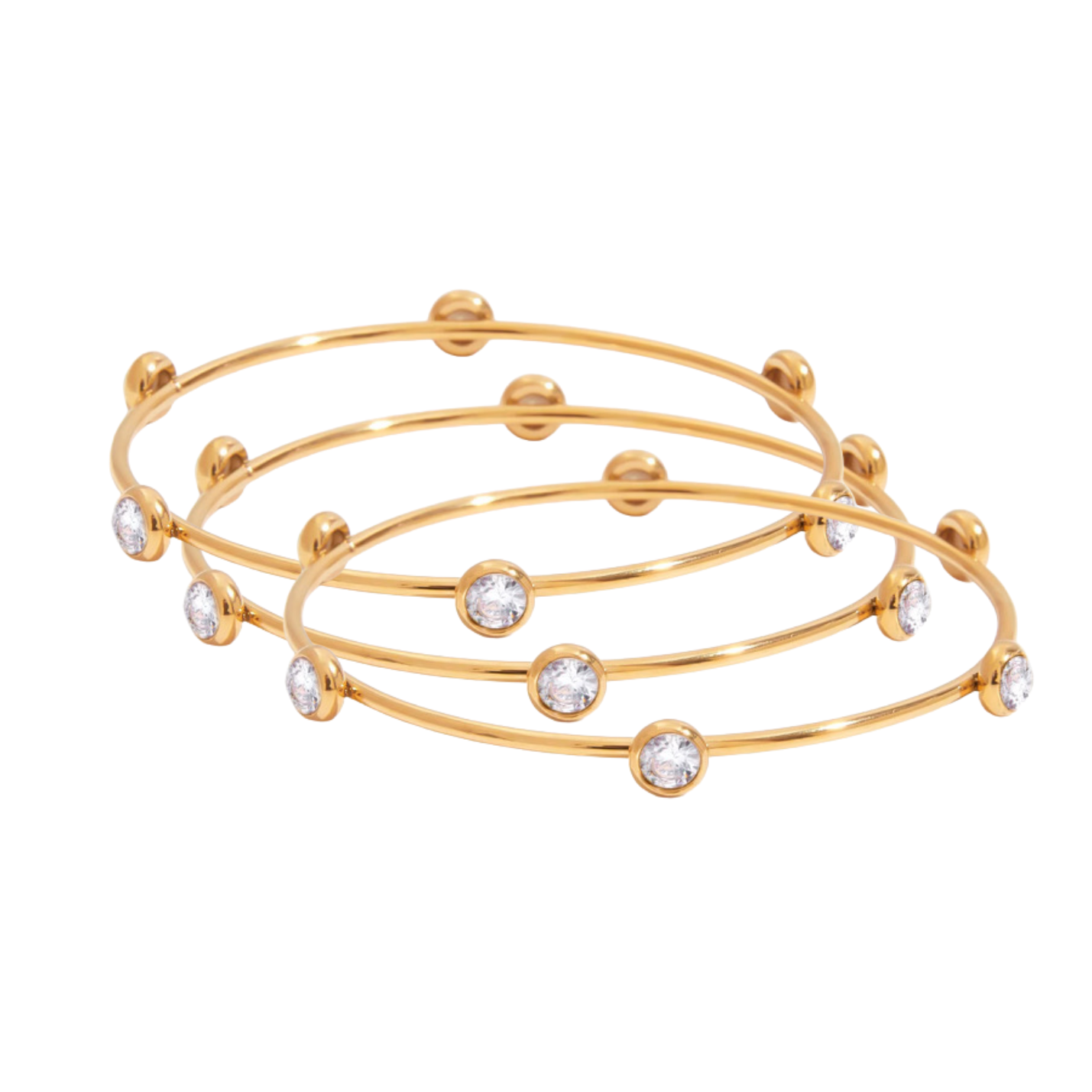 Shay Bracelet Trio Set Pave