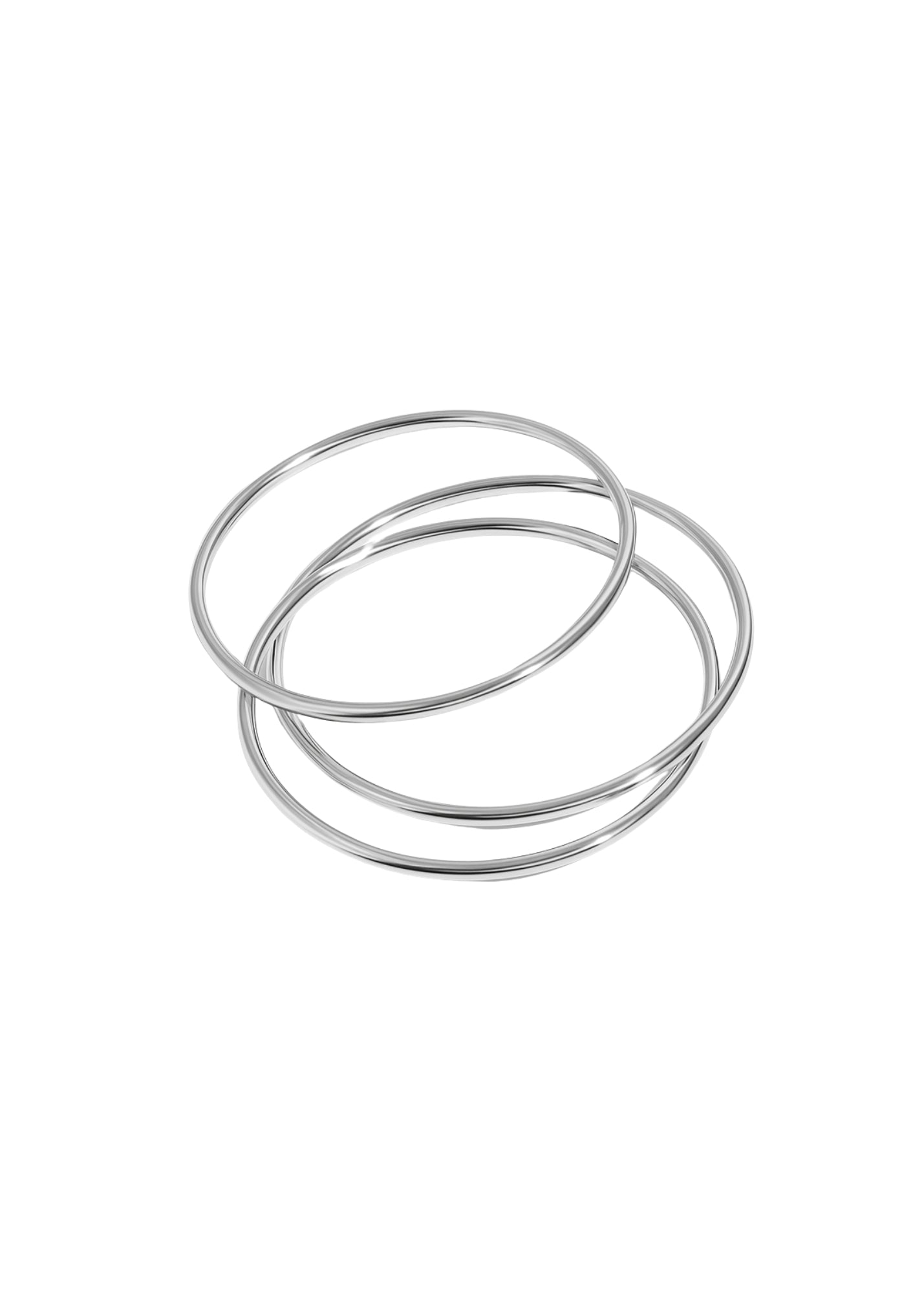 Plain Bangle Bracelet Set