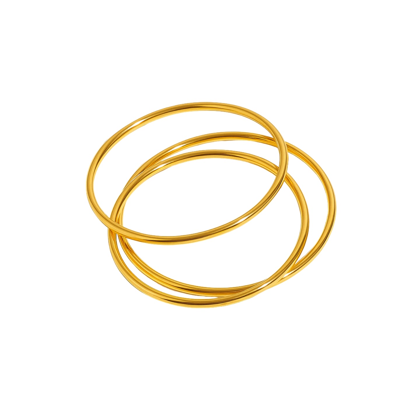 Plain Bangle Bracelet Set