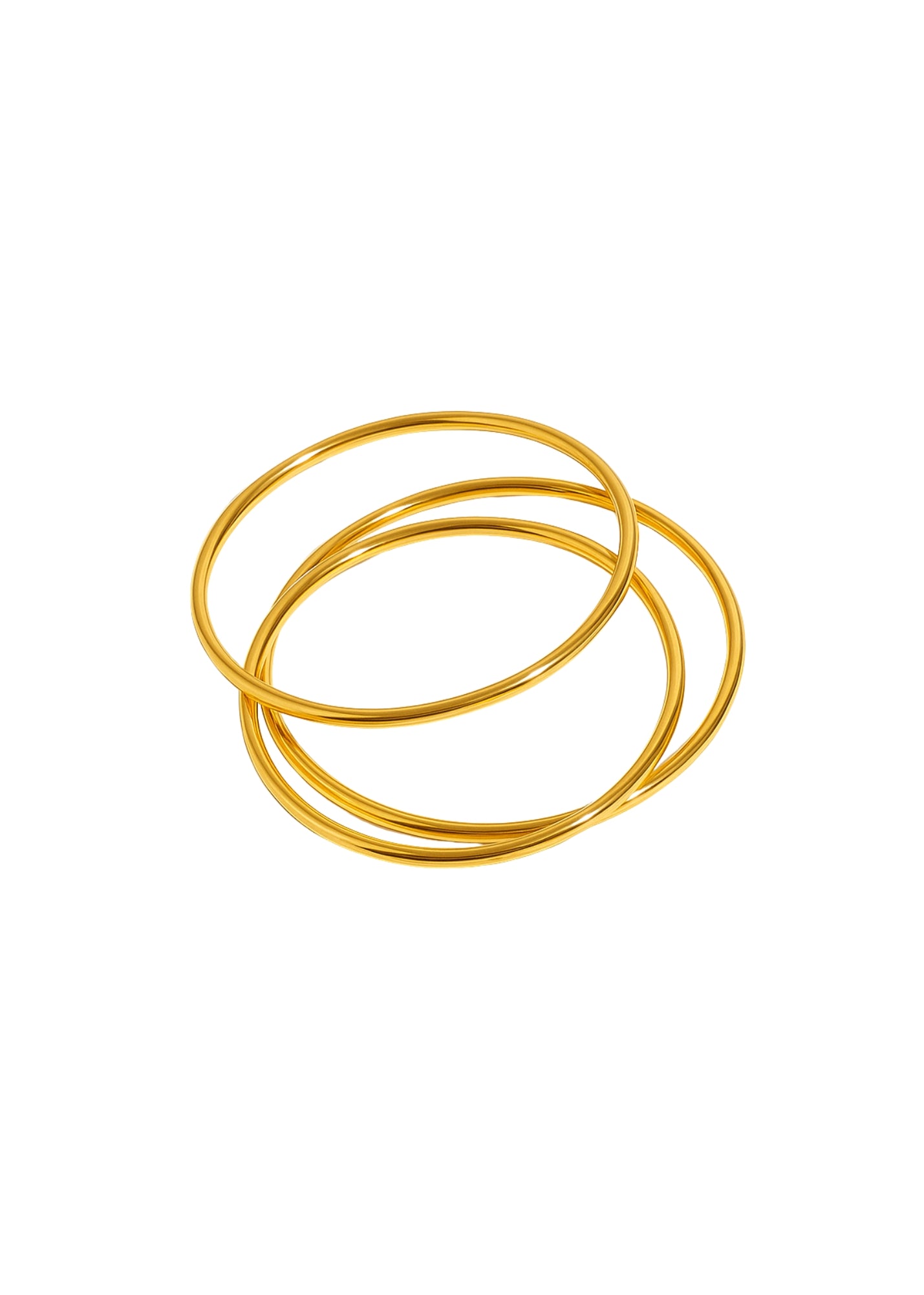 Plain Bangle Bracelet Set