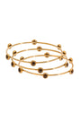 Brown Bangle Trio Bracelet Set