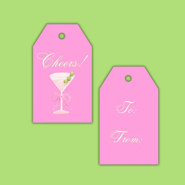 Cheers Martini Gift Tags