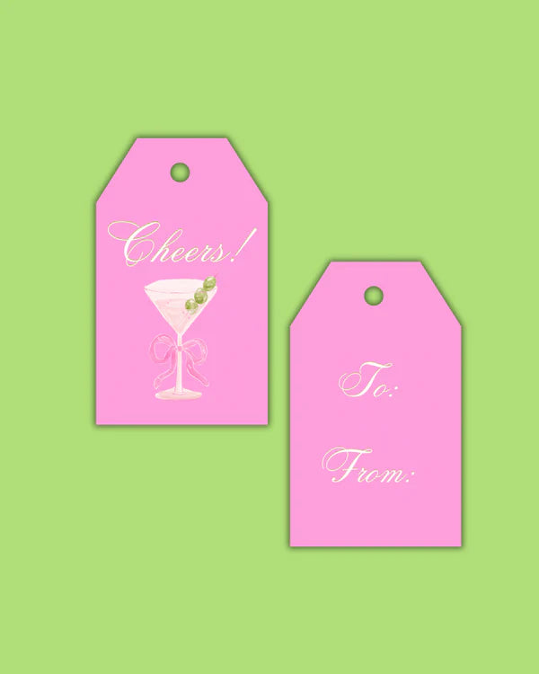 Cheers Martini Gift Tags