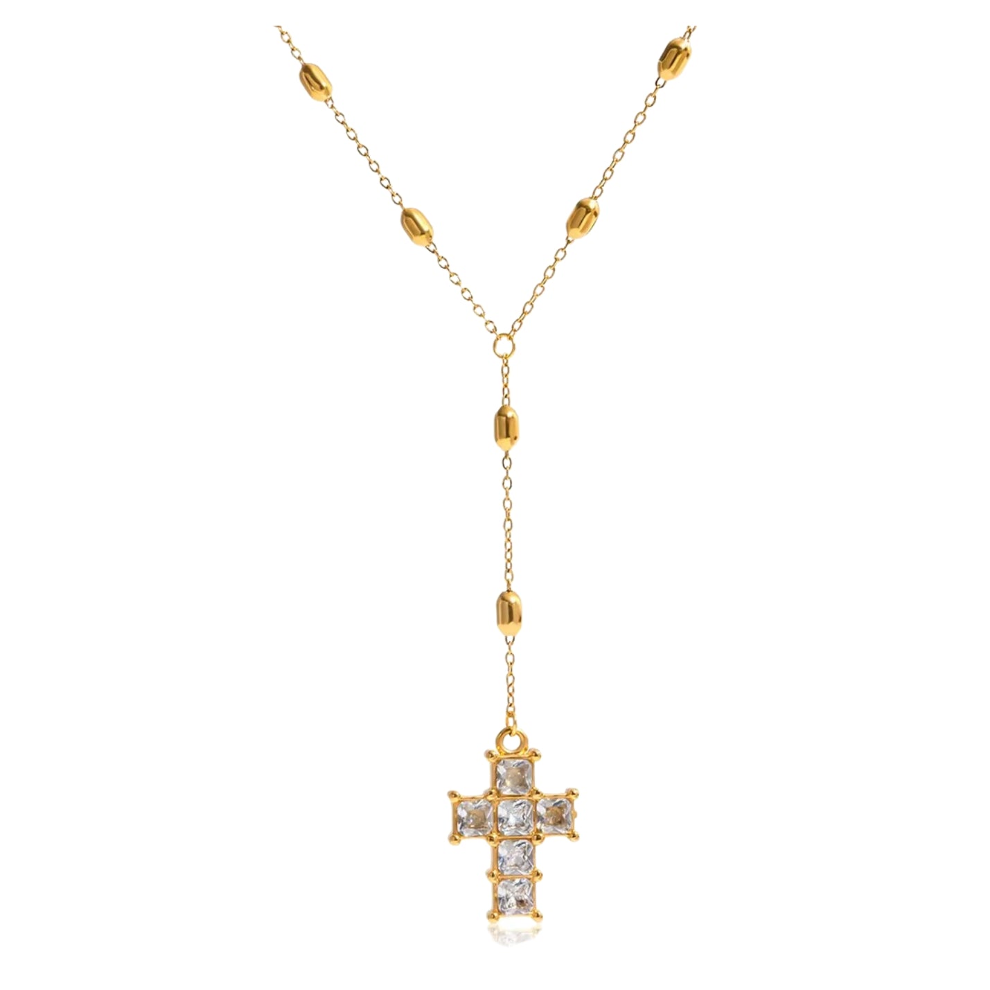 Lariat Cross Necklace