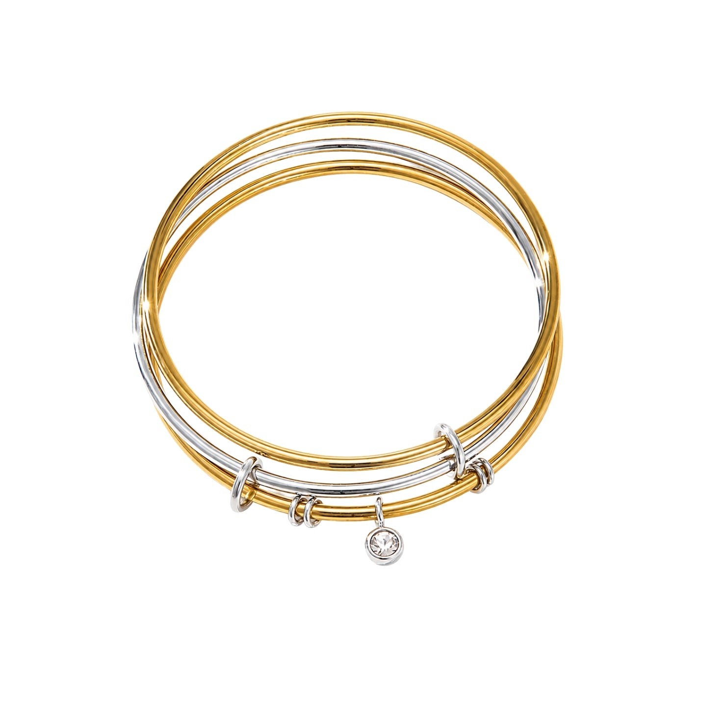 Mixed Bangle Trio Bracelet Set