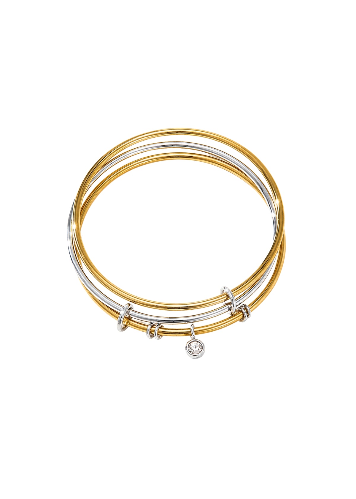 Mixed Bangle Trio Bracelet Set