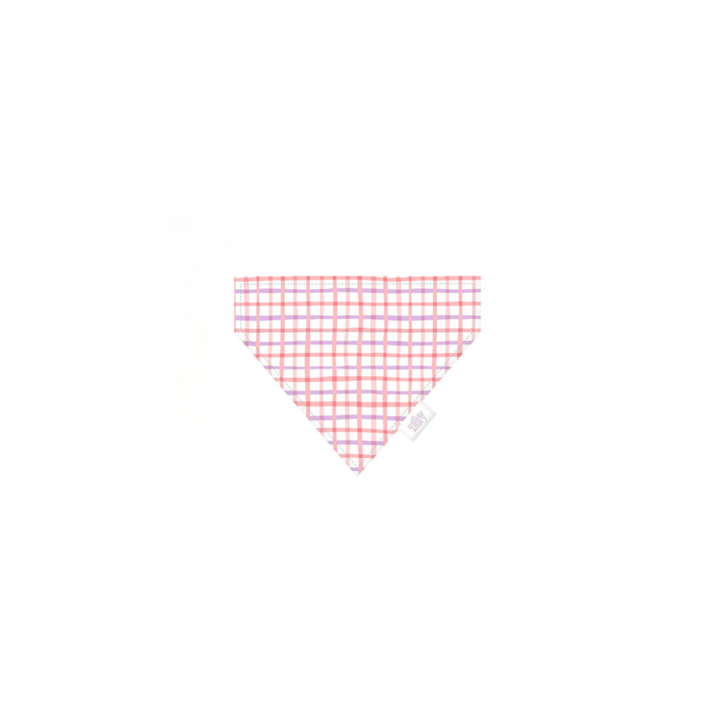 Pink Plaid Bandana