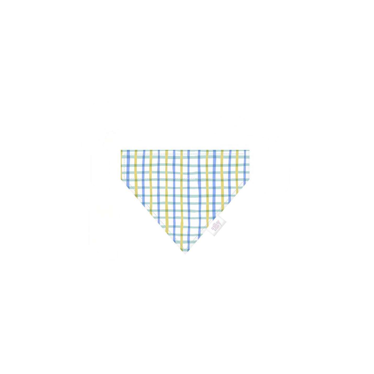 Blue Plaid Bandana