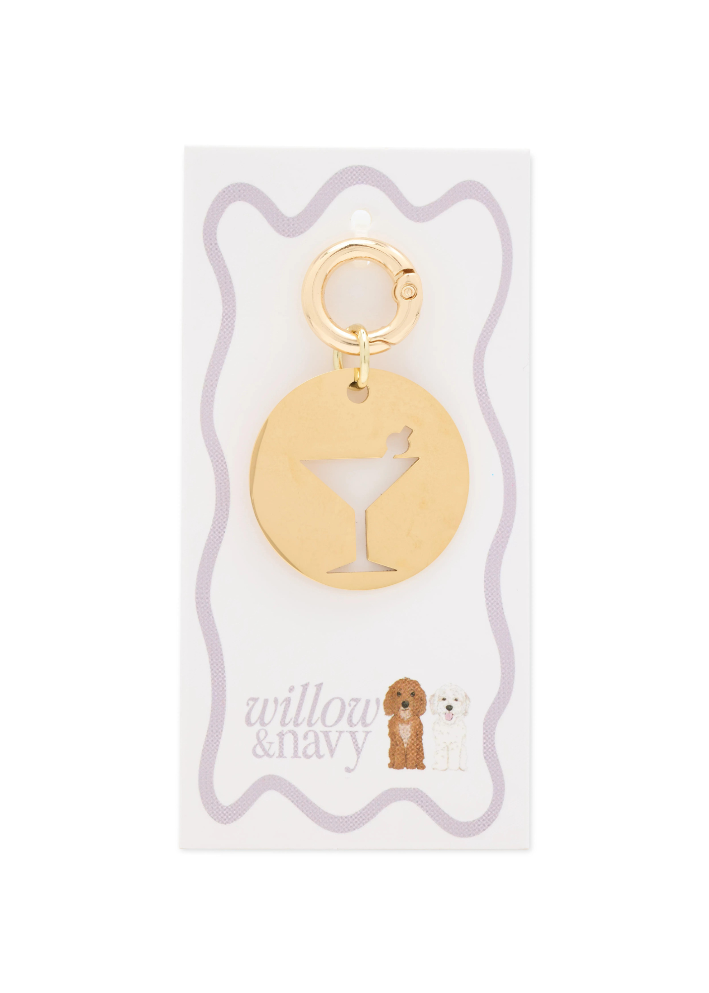 Martini Collar Charm