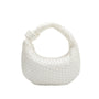 Larissa Ivory Mini Satin Top Handle Bag