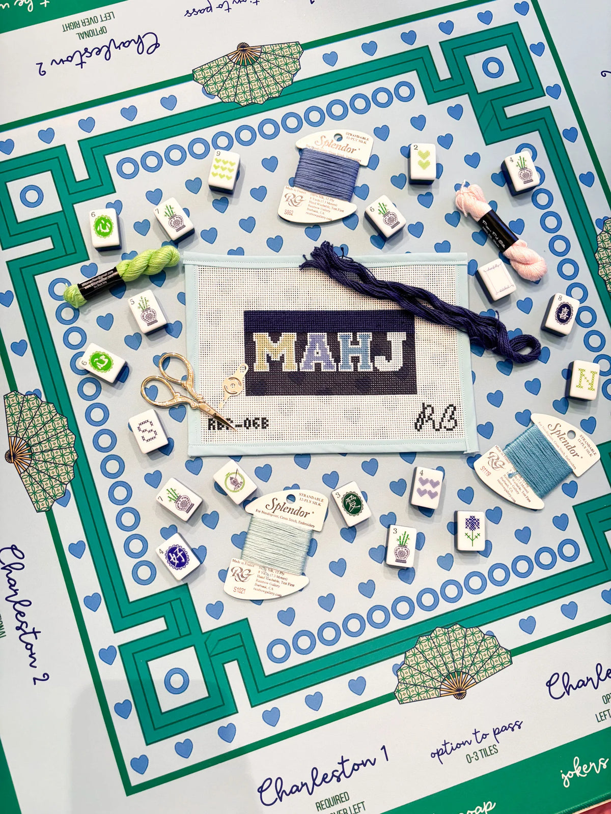 The Cheerfully Stitched Tiles
