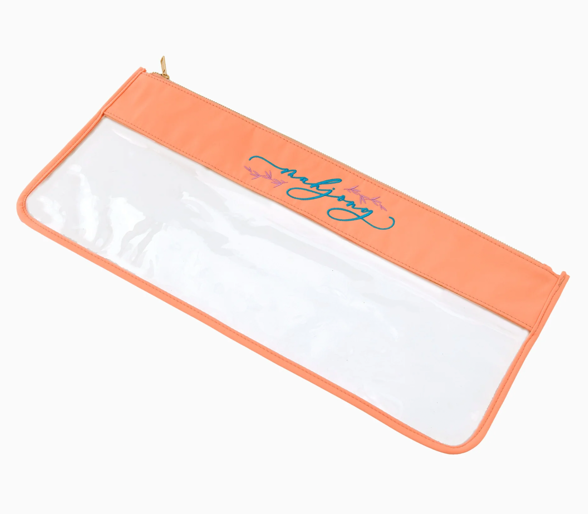 Peach Script Mahjong Bag