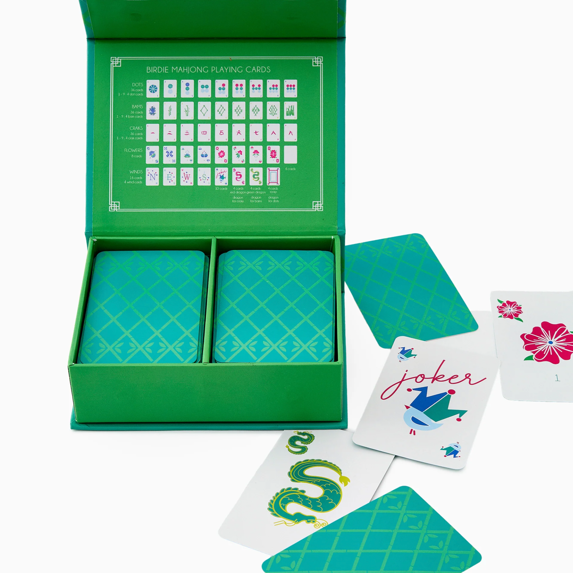 Birdie Mahjong Playing Cards