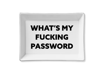 Password Ceramic Tray