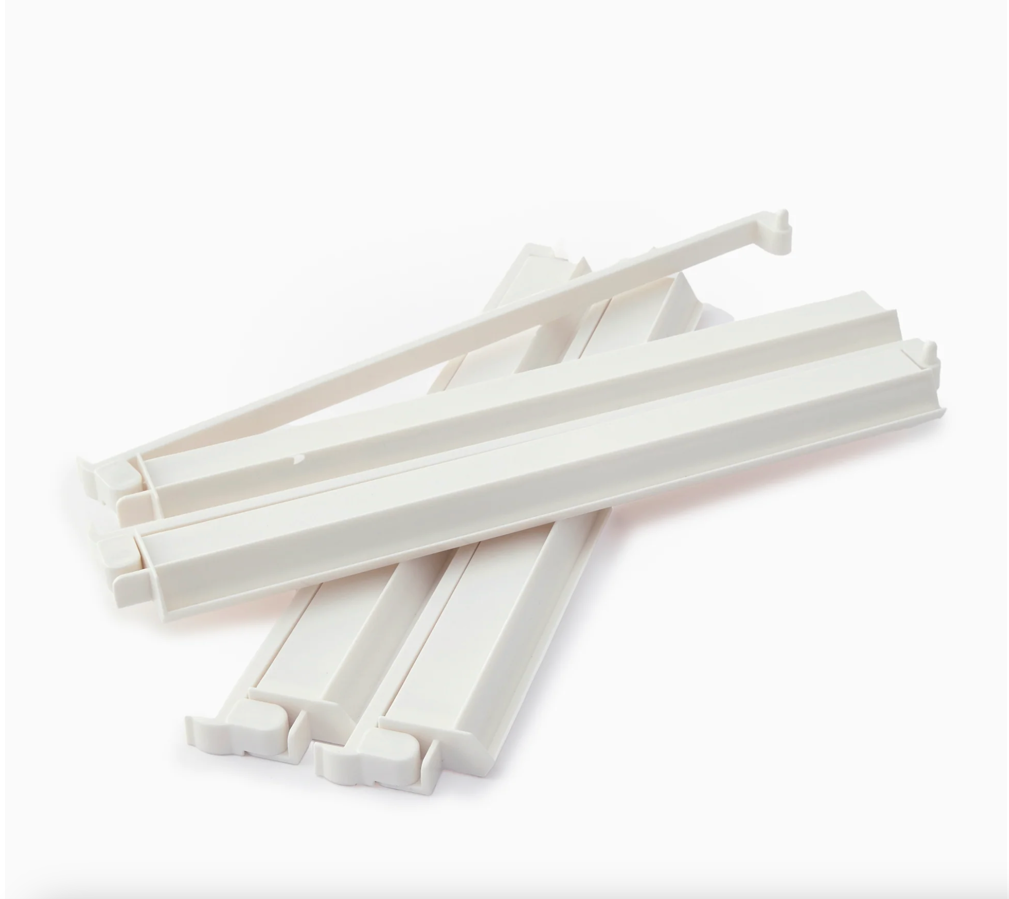 White acrylic rack and pusher set