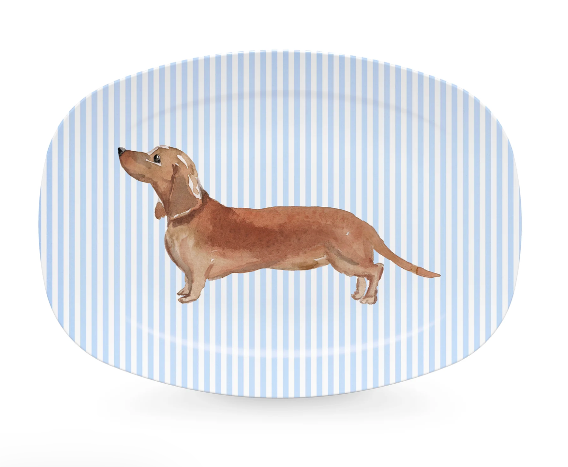 Best Friends Tan Dachshund Platter