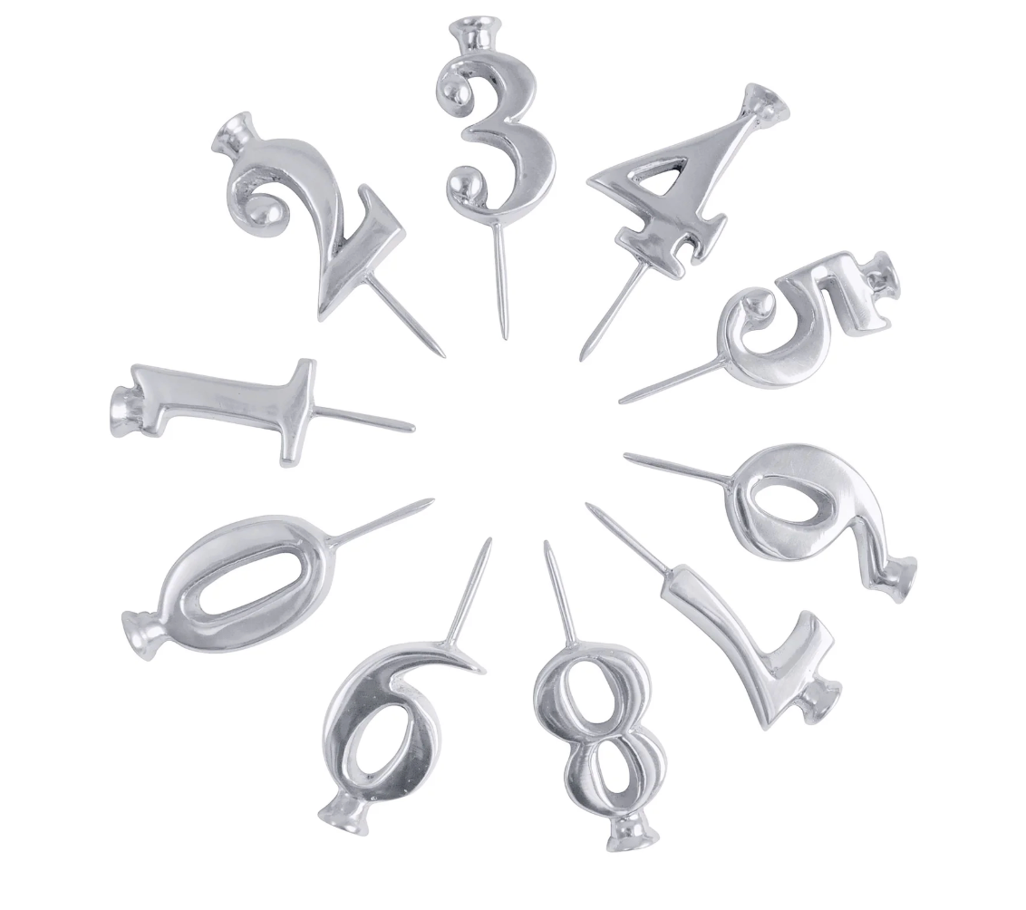 Number Candle Holder Set