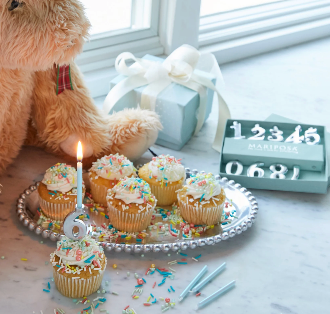 Number Candle Holder Set