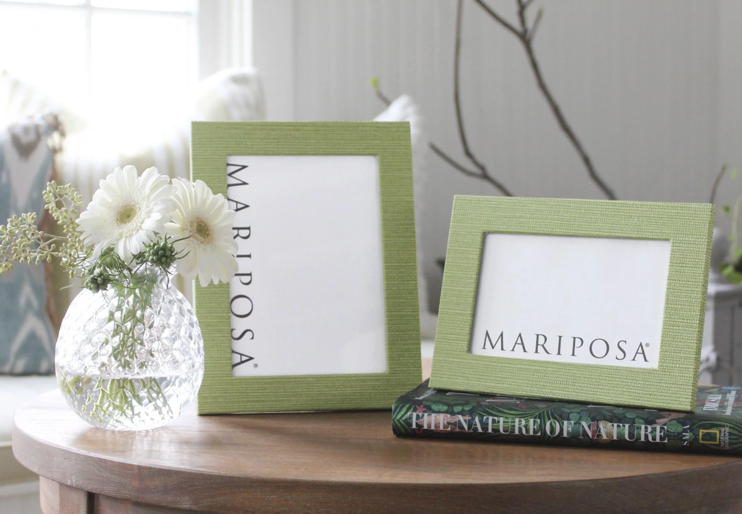 Palma faux grasscloth 5x7 frame