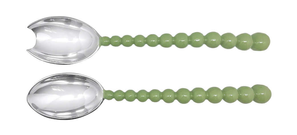 Pearled Green Salad Servers