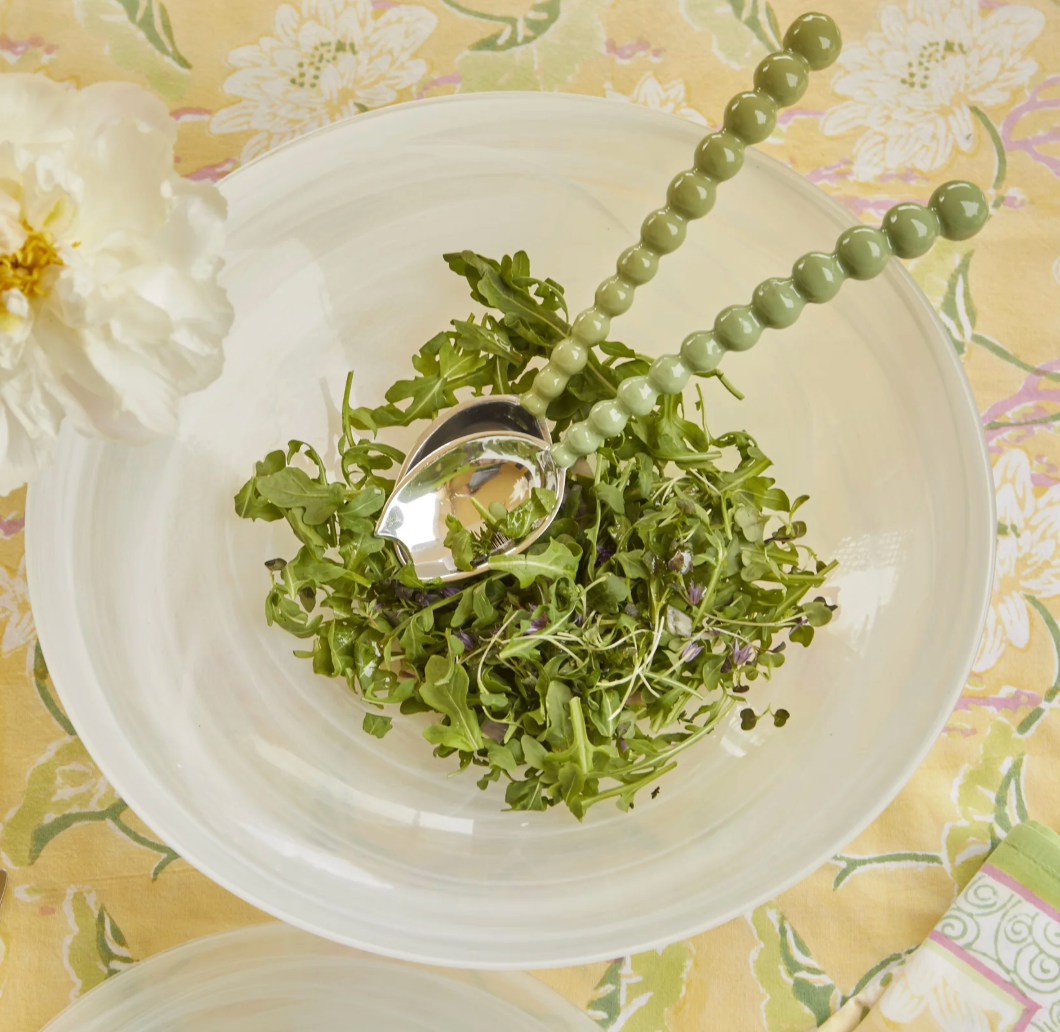 Pearled Green Salad Servers