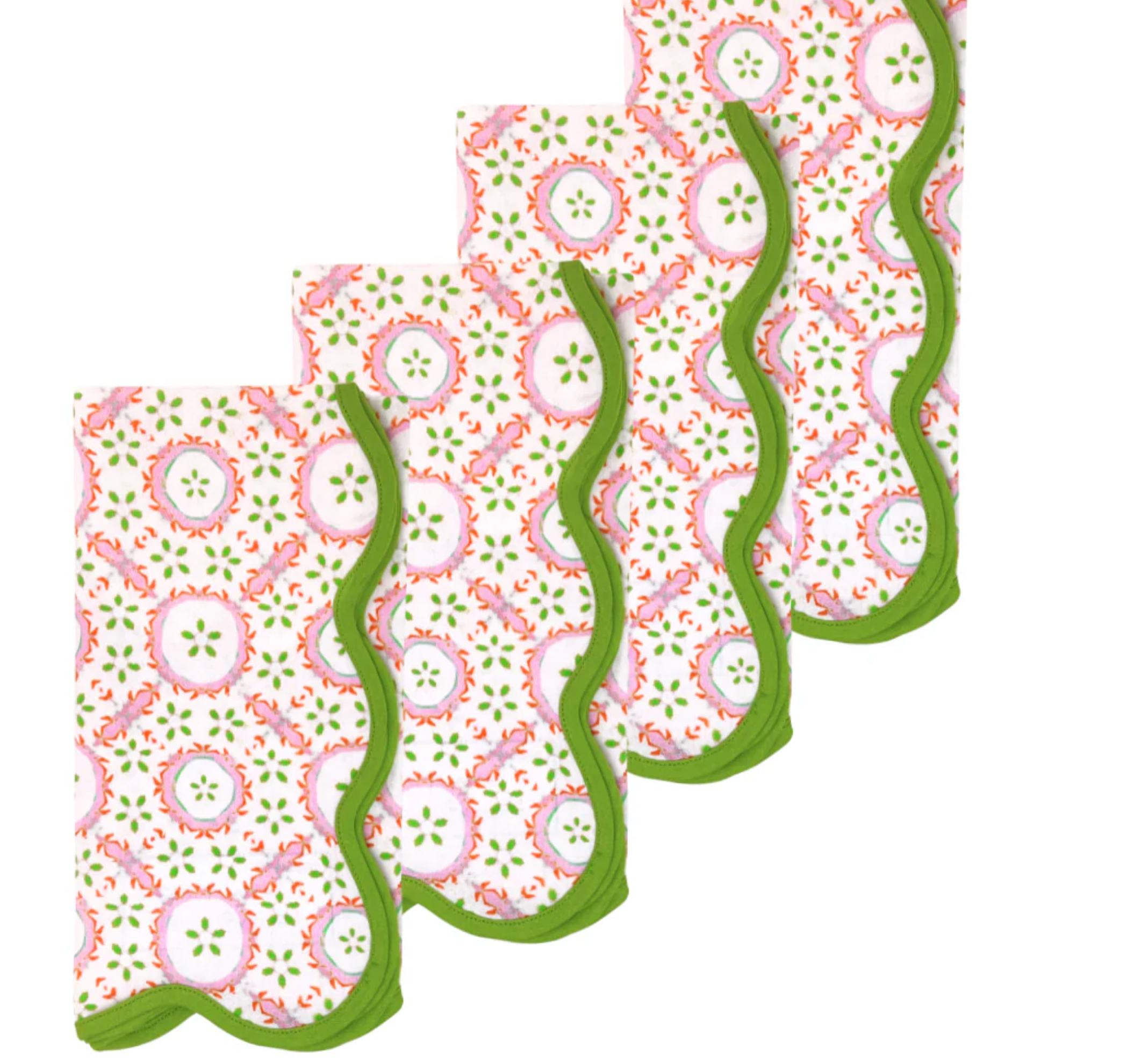 Rosie Scalloped Dinner Napkins