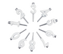 Number Candle Holder Set