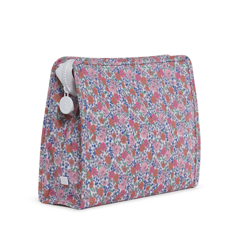 Large Roadie Garden Floral Zip Pouch