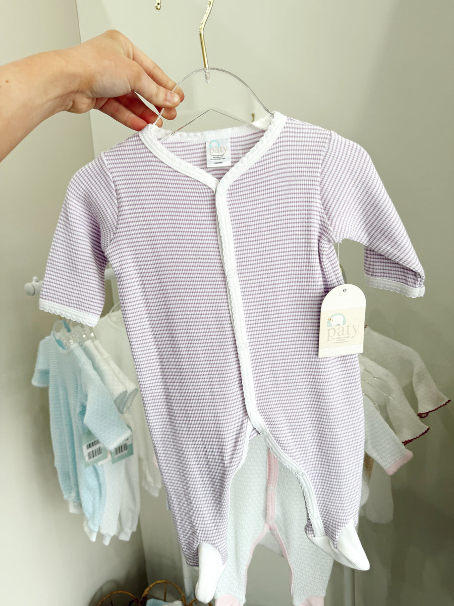 Solid color Footie- purple
