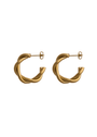Twisty Gold Hoops