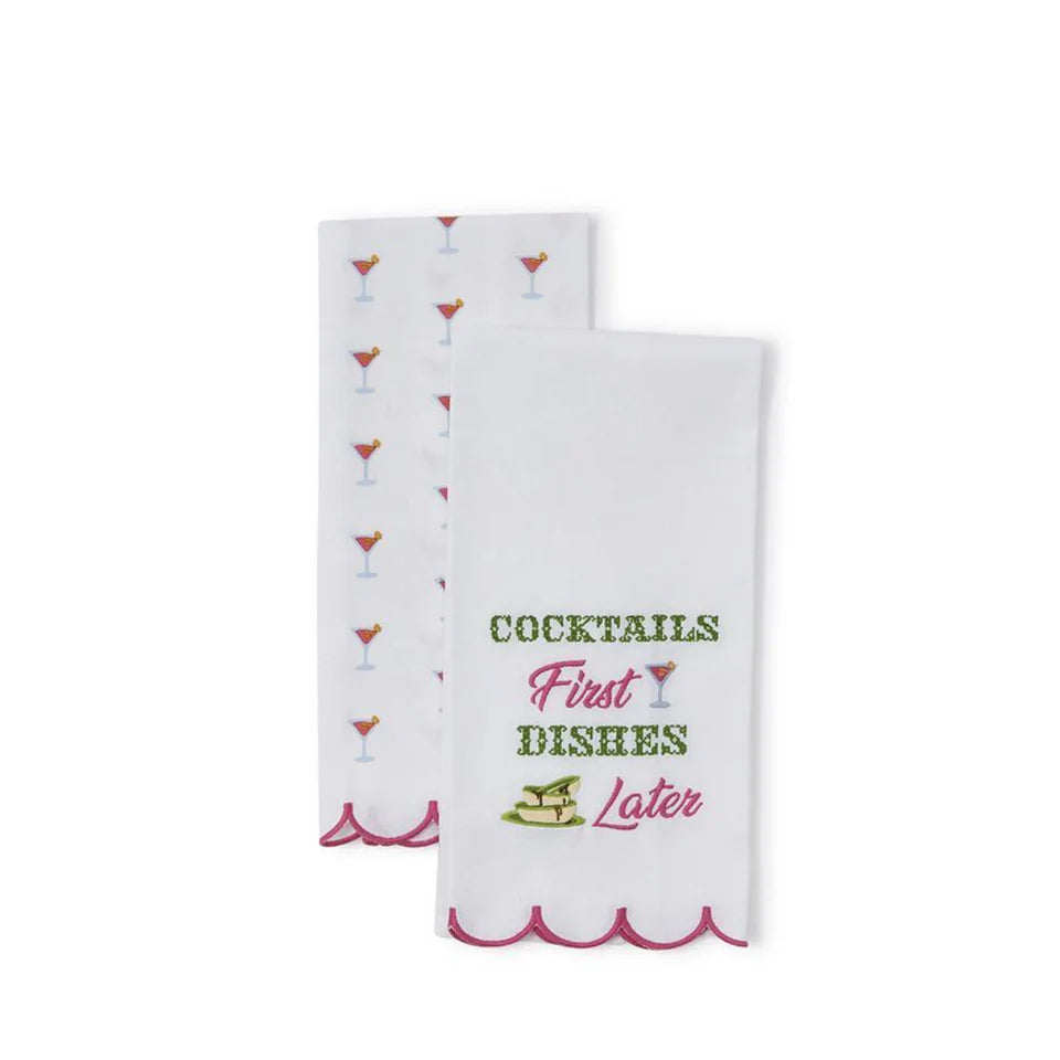 Cocktails First Dishtowels