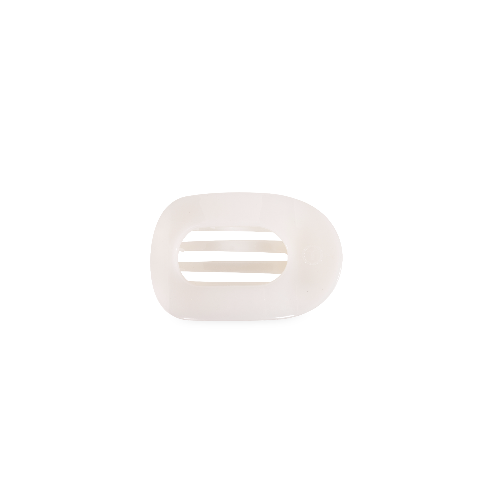 Coconut White | Tiny | Flat Round Clip