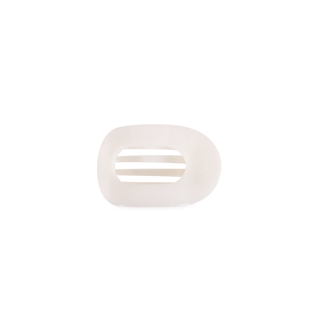 Coconut White | Tiny | Flat Round Clip