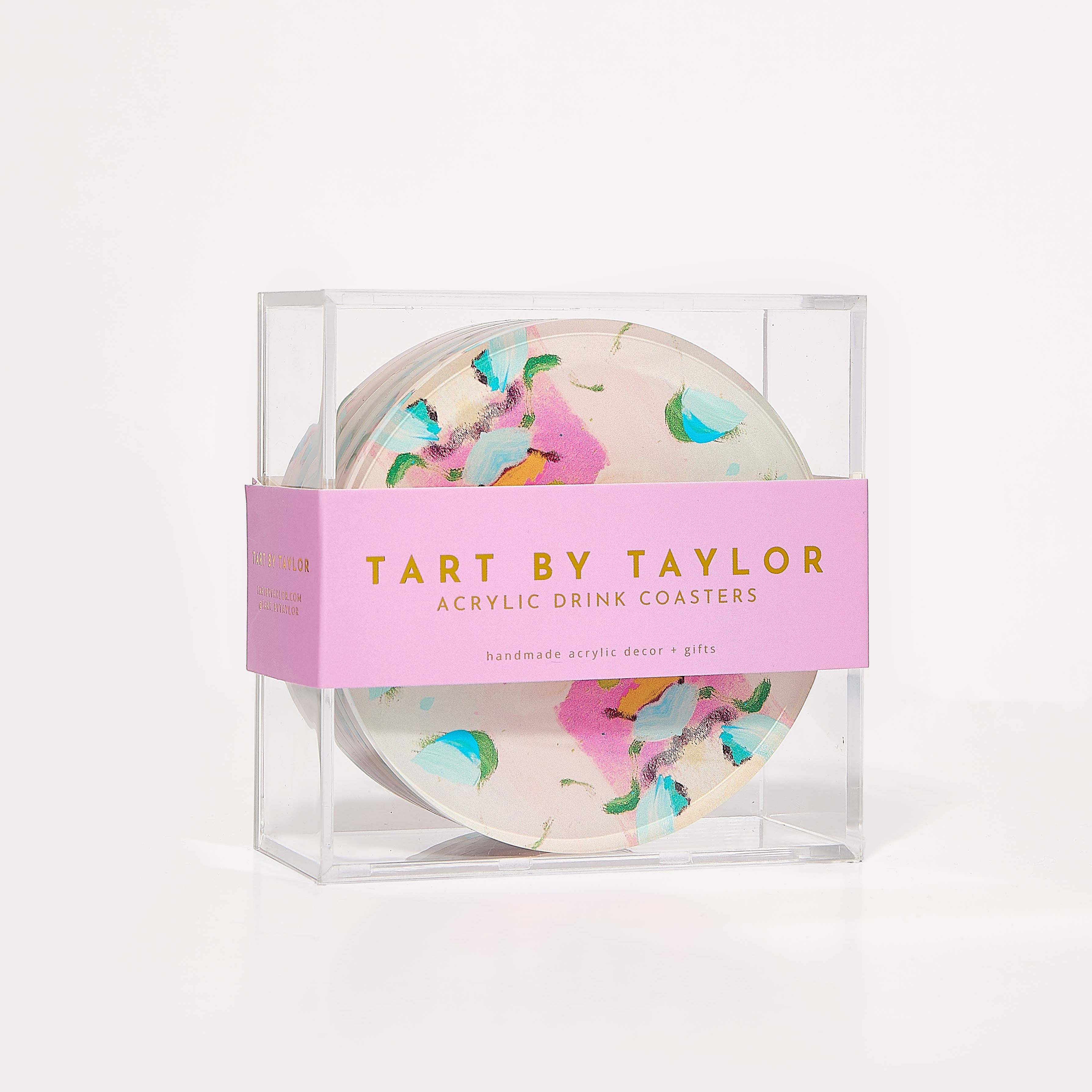 Monets Garden Pink Coaster | Laura Park Designs x Tart