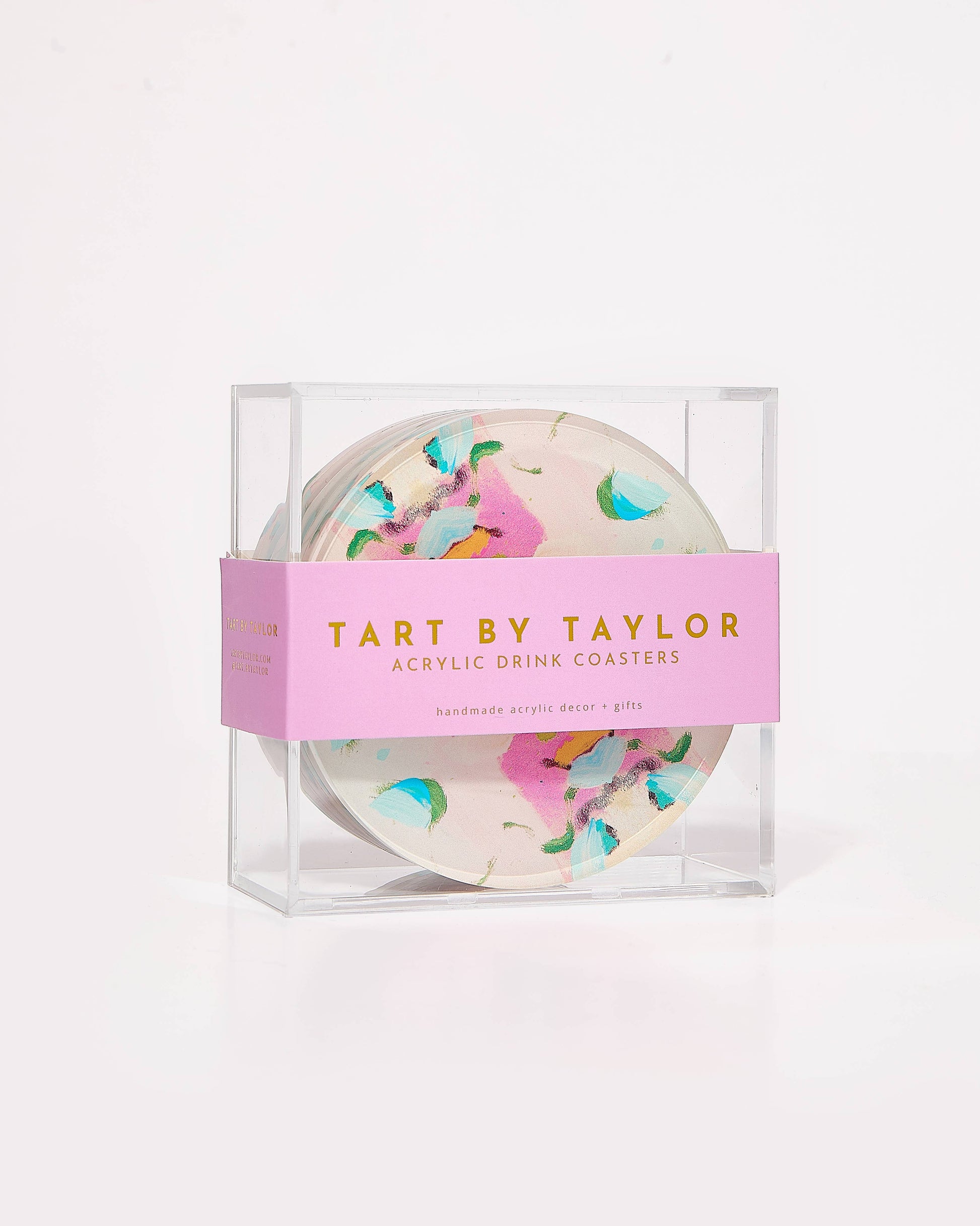 Monets Garden Pink Coaster | Laura Park Designs x Tart