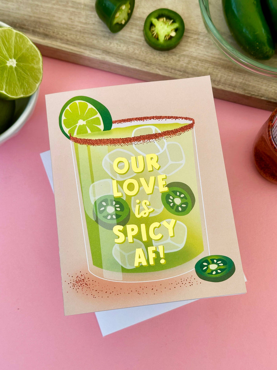 Spicy Love Margarita Love Card